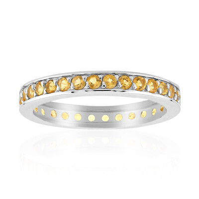 Anello in argento con Citrino