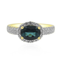 Anello in oro con Indicolite Brasiliana