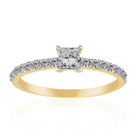 Anello in oro con Diamante VVS1 (G)