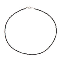 Collana in argento con Spinello Nero