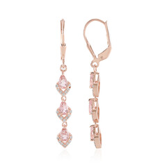 Orecchini in argento con Tormalina Rosa