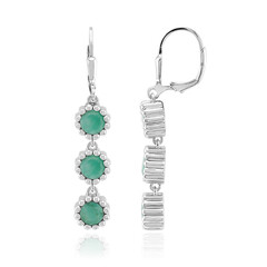 Orecchini in argento con Smeraldo Brasiliano