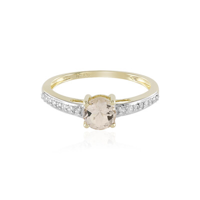 Anello in oro con Morganite del Madagascar