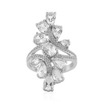 Anello in argento con Topazio Bianco