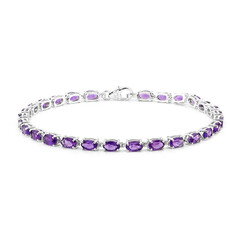 Bracciale in argento con Ametista Zambiana