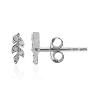 Orecchini in argento con Diamante I3 (I)