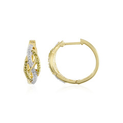 Orecchini in argento con Diamante Giallo PK