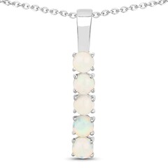 Collana in argento con Opale di Welo
