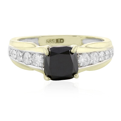 Anello in oro con Diamante Nero