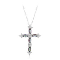 Collana in argento con Quarzo Mistico
