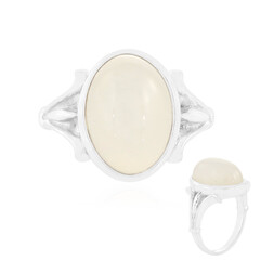 Anello in argento con Pietra di Luna Bianca