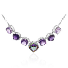 Collana in argento con Quarzo Mistico