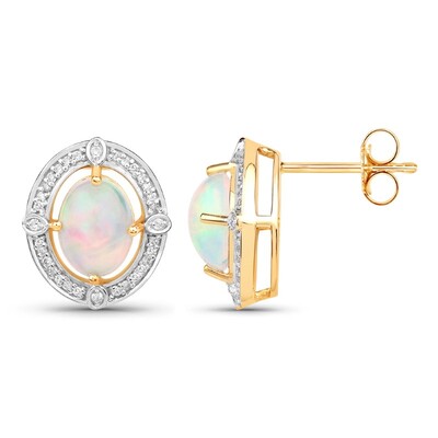 Orecchini in argento con Opale di Welo
