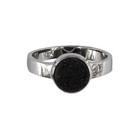 Anello in argento con Drusa di Agata