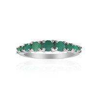 Anello in argento con Smeraldo Brasiliano
