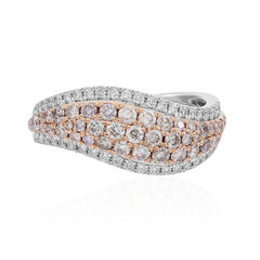 Anello in oro con Diamante Rosa I1 (CIRARI)