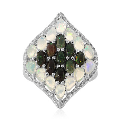 Anello in argento con Opale di Welo