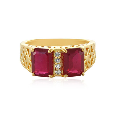 Anello in argento con Rubino del Madagascar