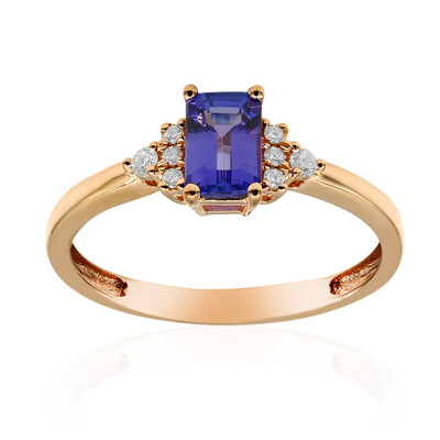 Anello in oro con Tanzanite AAA