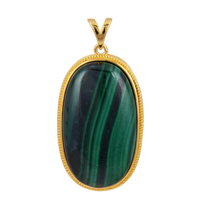 Ciondolo in argento con Malachite
