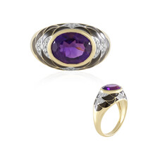 Anello in argento con Ametista (Adela Silber)