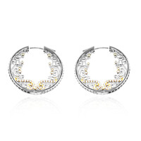 Orecchini in argento con Granato Mozambico (Dallas Prince Designs)