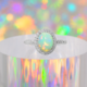 Anello in argento con Opale di Welo