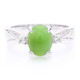 Anello in argento con Crisoprasio Imperiale