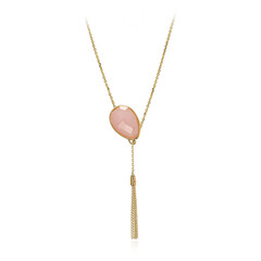 Collana in argento con Quarzo Rosa