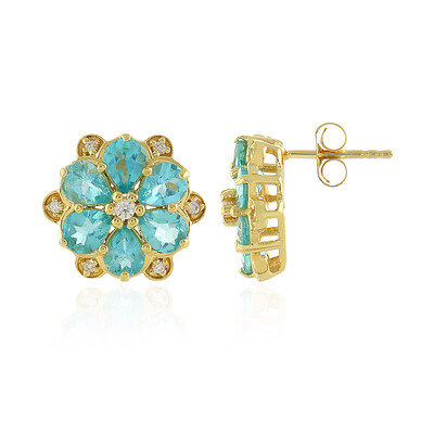 Orecchini in argento con Apatite Blu