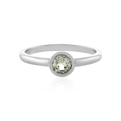 Anello in argento con Ametista Verde