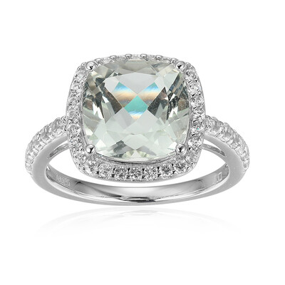 Anello in argento con Ametista Verde