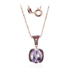 Collana in argento con Ametista Rose de France