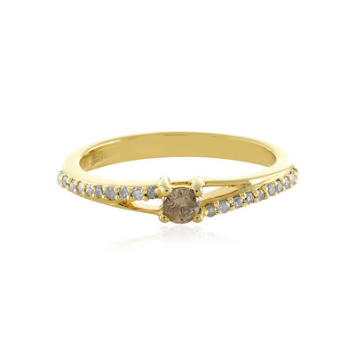 Anello in argento con Diamante Champagne I4