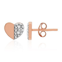 Orecchini in argento con Diamante I3 (I)