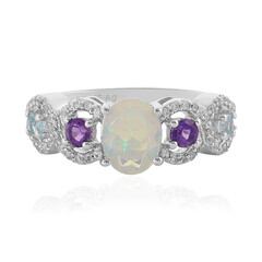 Anello in argento con Opale di Welo