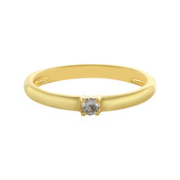 Anello in argento con Diamante Champagne I4