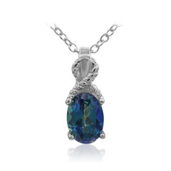 Collana in argento con Topazio Nettuno