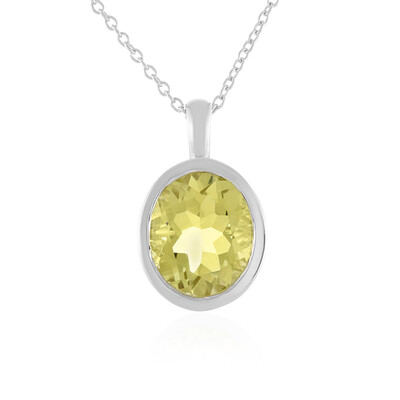 Collana in argento con Quarzo Limone