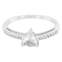 Anello in argento con Goshenite