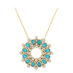 Collana in argento con Apatite Blu Neon (de Melo)