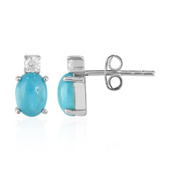 Orecchini in argento con Turchese Kingman Mohave Blu