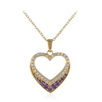 Collana in argento con Ametista Zambiana