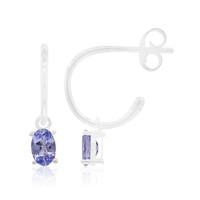 Orecchini in argento con Tanzanite (non riscaldata)
