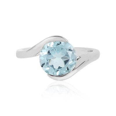 Anello in argento con Topazio Blu Cielo