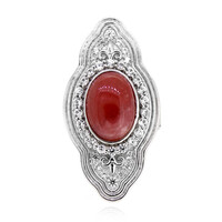 Anello in argento con Rodocrosite (Dallas Prince Designs)