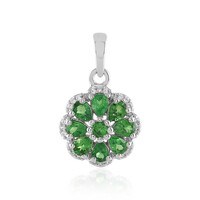 Ciondolo in argento con Tsavorite della Tanzania