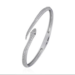 Bracciale in argento con Topazio Bianco