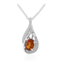 Collana in argento con Citrino Madeira