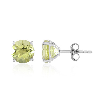 Orecchini in argento con Quarzo Ouro Verde